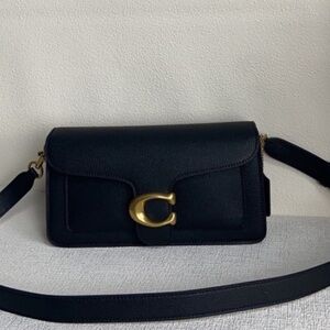 Coach Tabby Black Shoulder Bag | Gold C Hardware